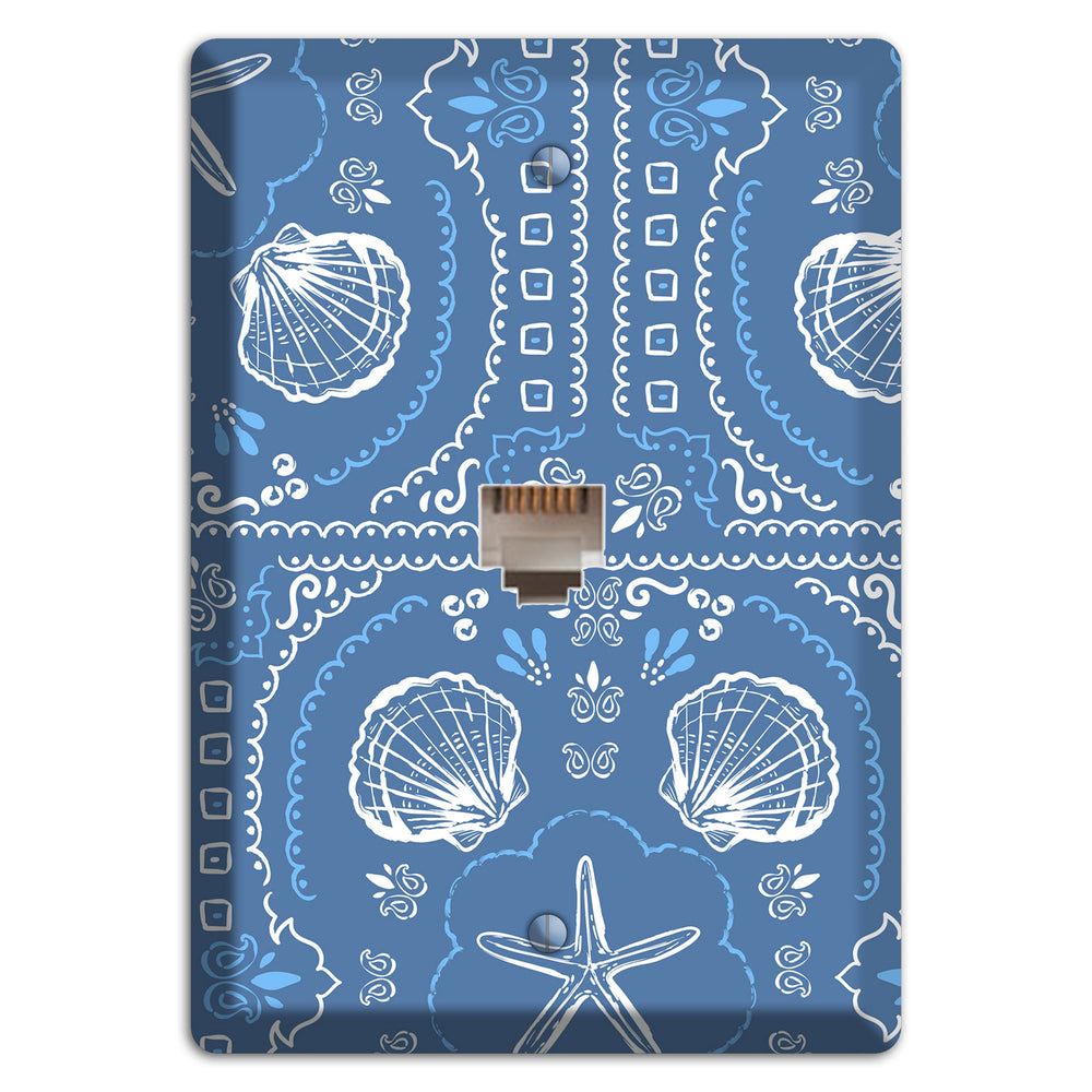 Cerulean Bandana Shore Phone Wallplate