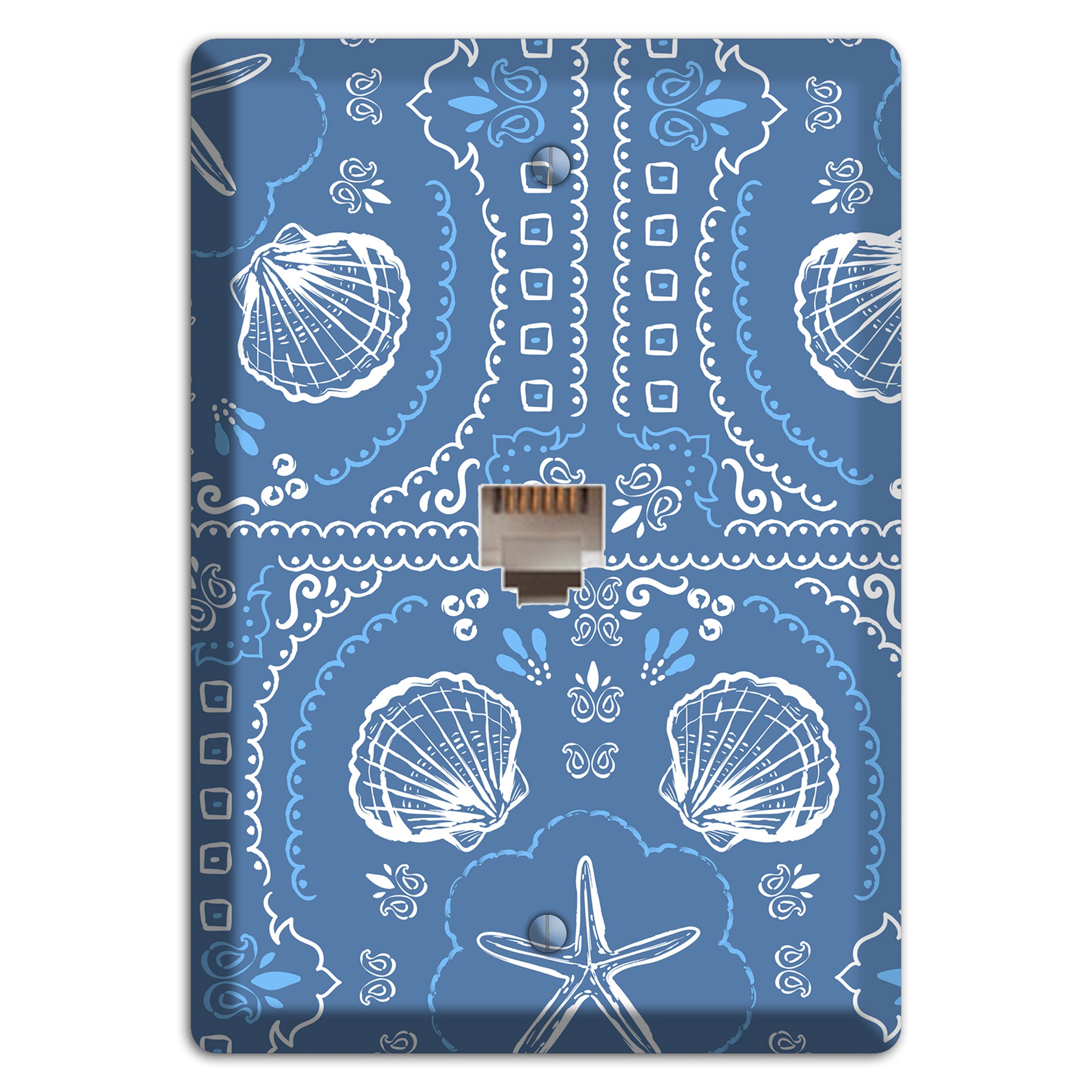 Cerulean Bandana Shore Phone Wallplate