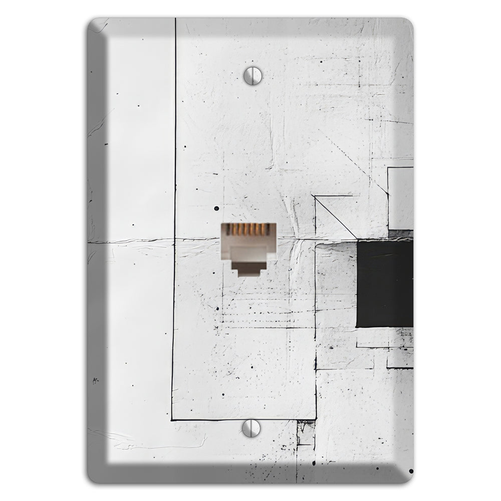 Fractured Blueprint Drift Phone Wallplate