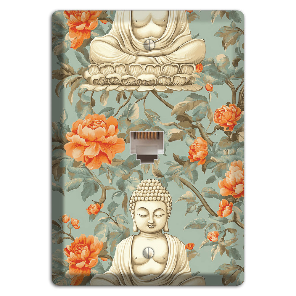 Lotus & Peony Phone Wallplate