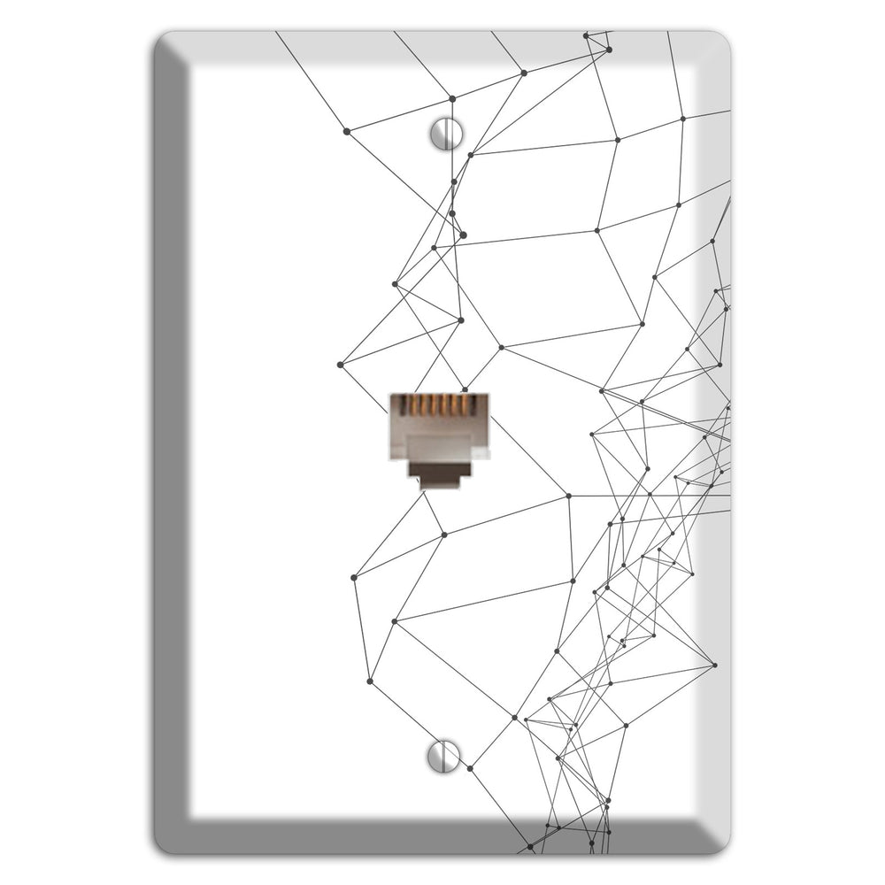 Neural Drift Lines Phone Wallplate