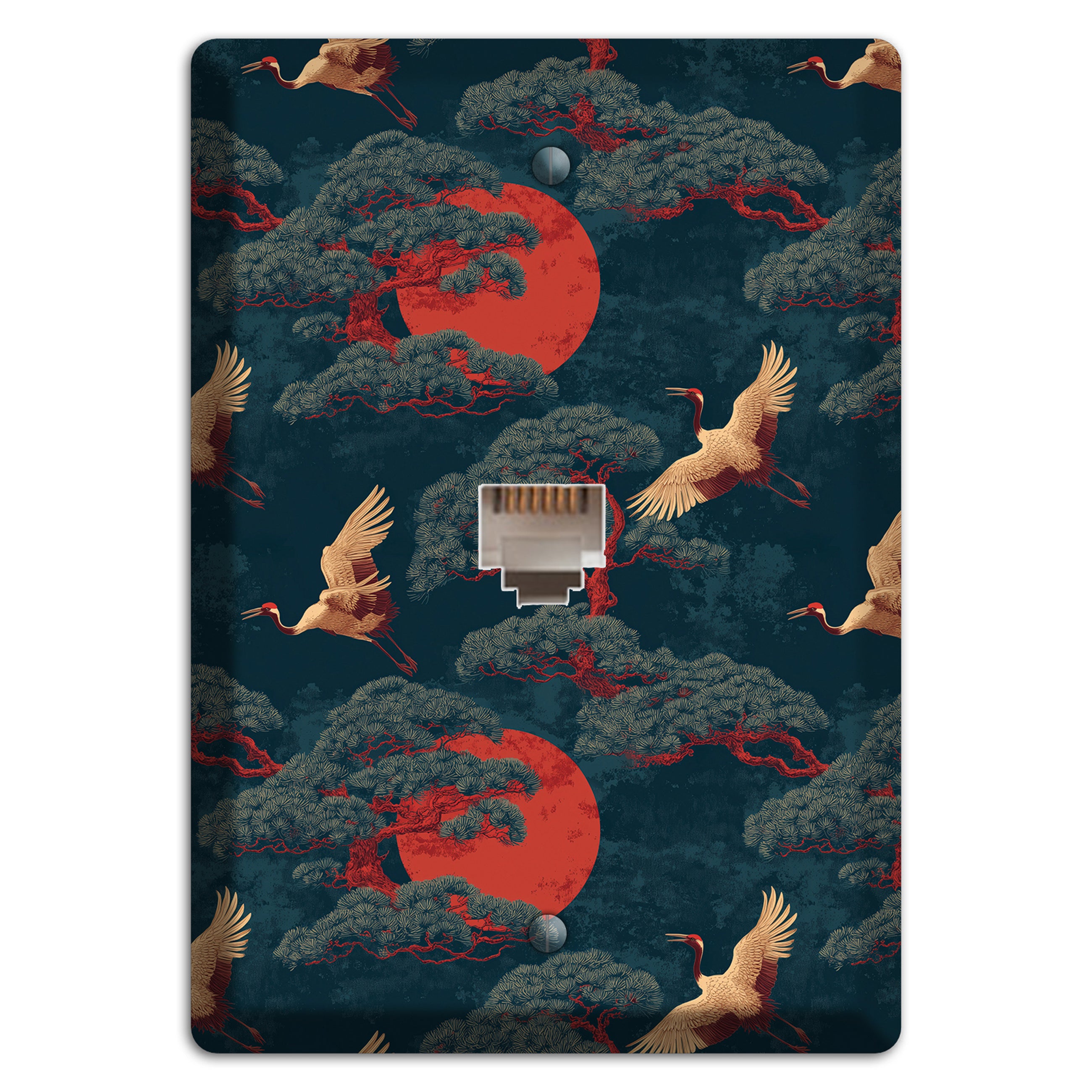 Vermillion Moon Ascent Phone Wallplate