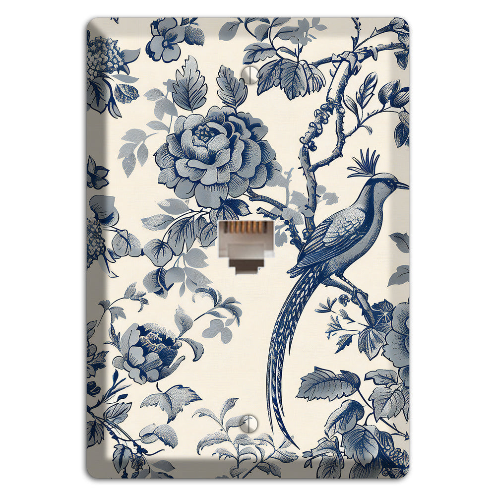 Pheasant & Peony Phone Wallplate
