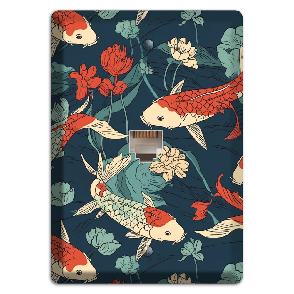 Koi & Lotus Drift Phone Wallplate