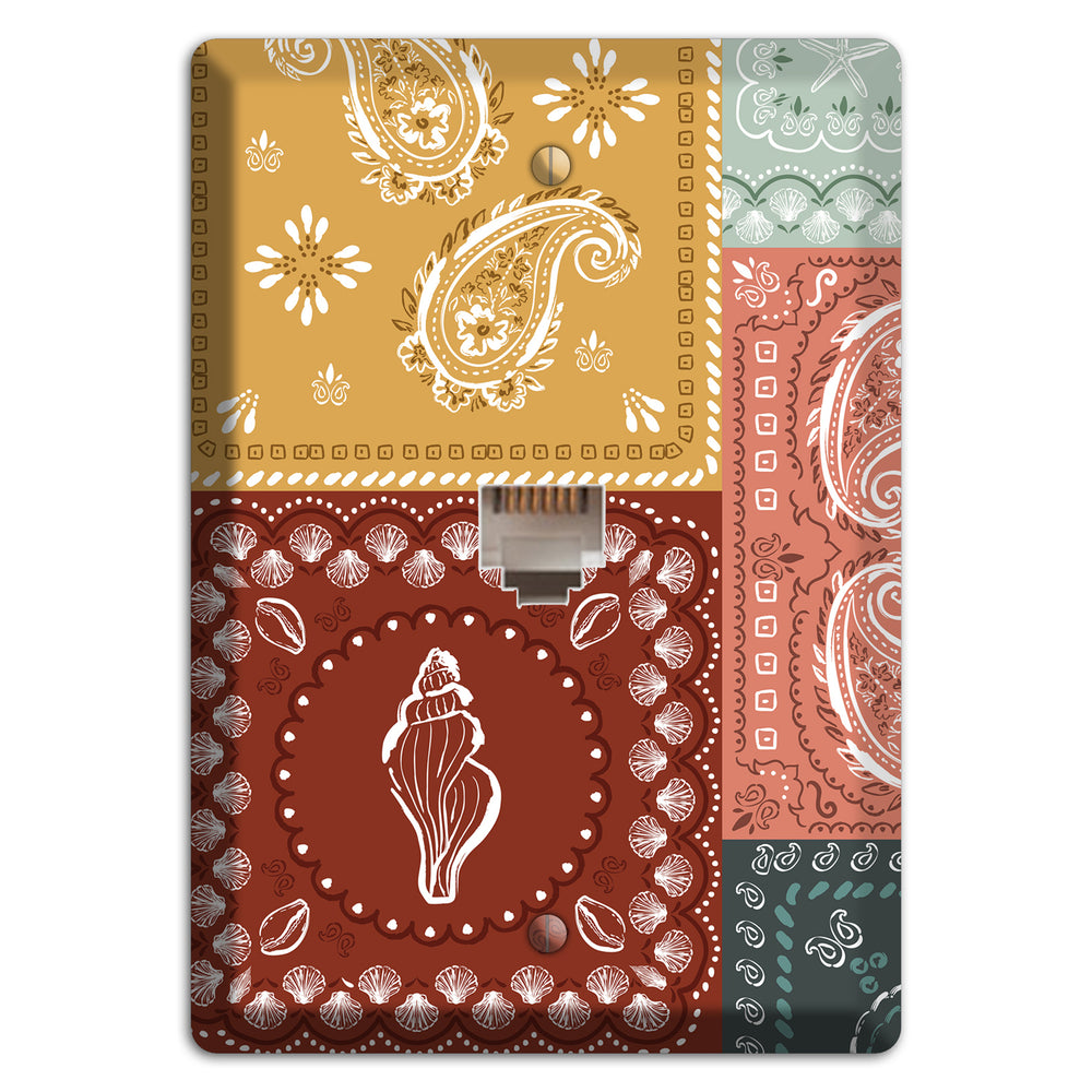 Patchwork Shore Reverie Phone Wallplate