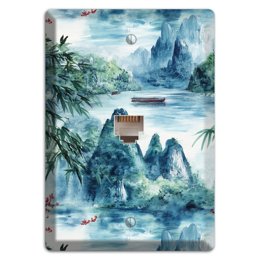 River Mist Ascending Phone Wallplate