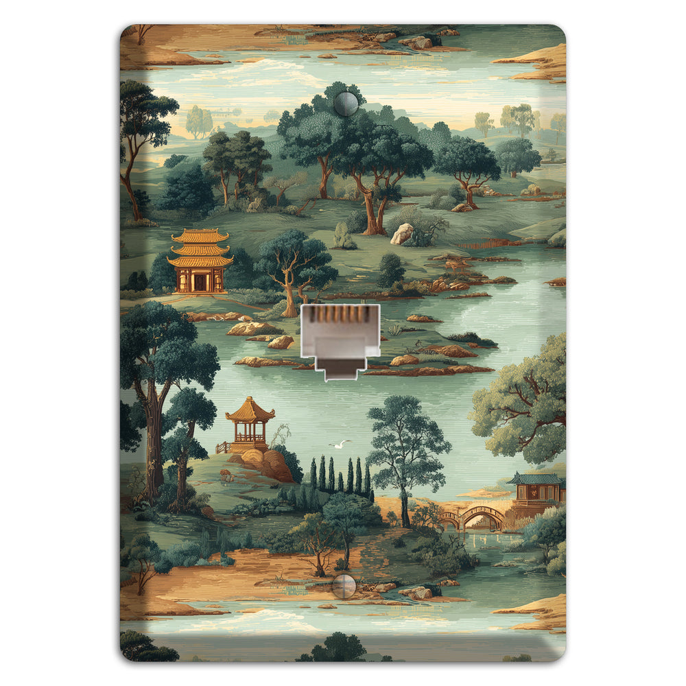 Pavilion and Stream Phone Wallplate
