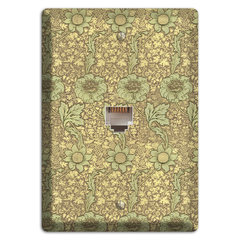 Wildflower Scroll Phone Wallplate