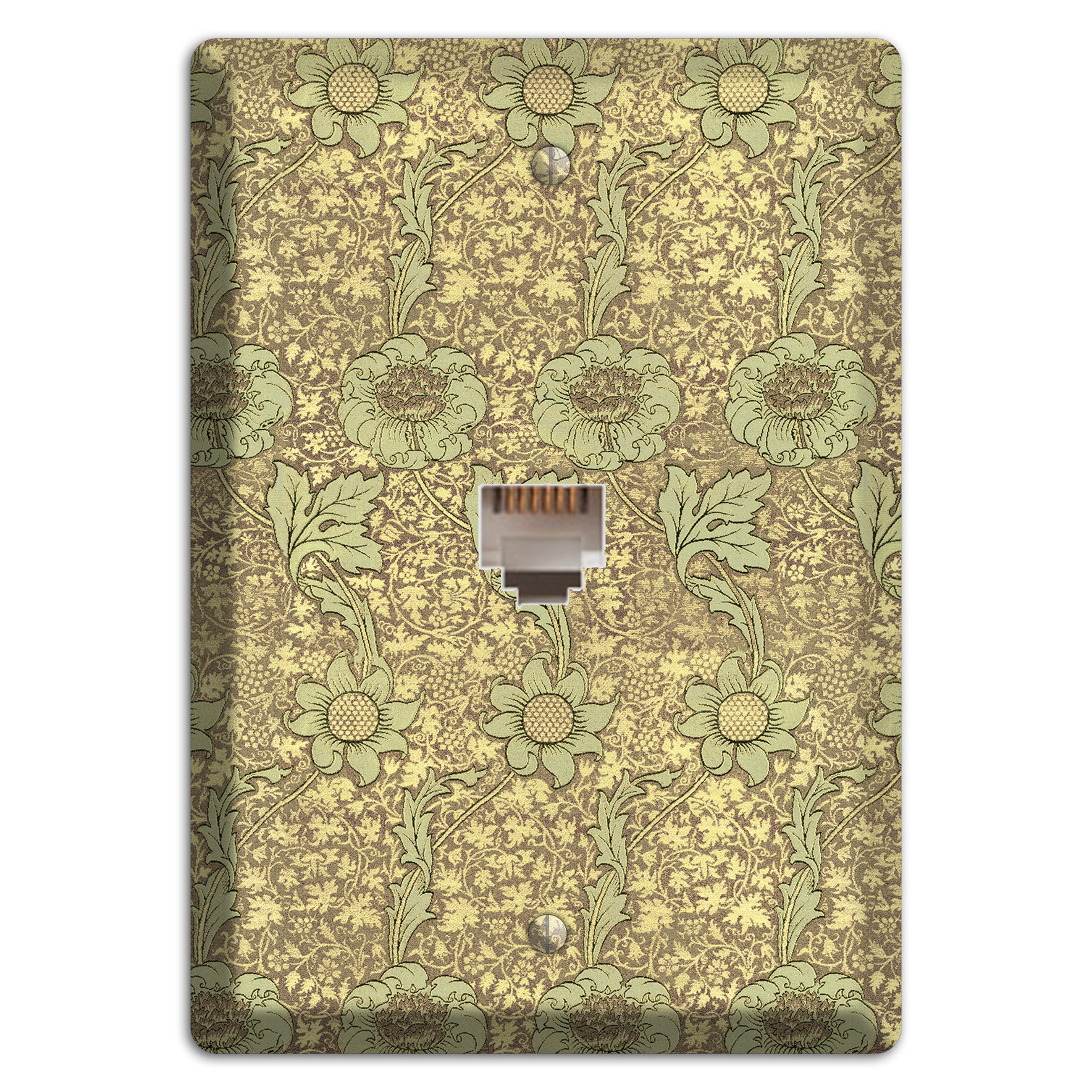 Wildflower Scroll Phone Wallplate