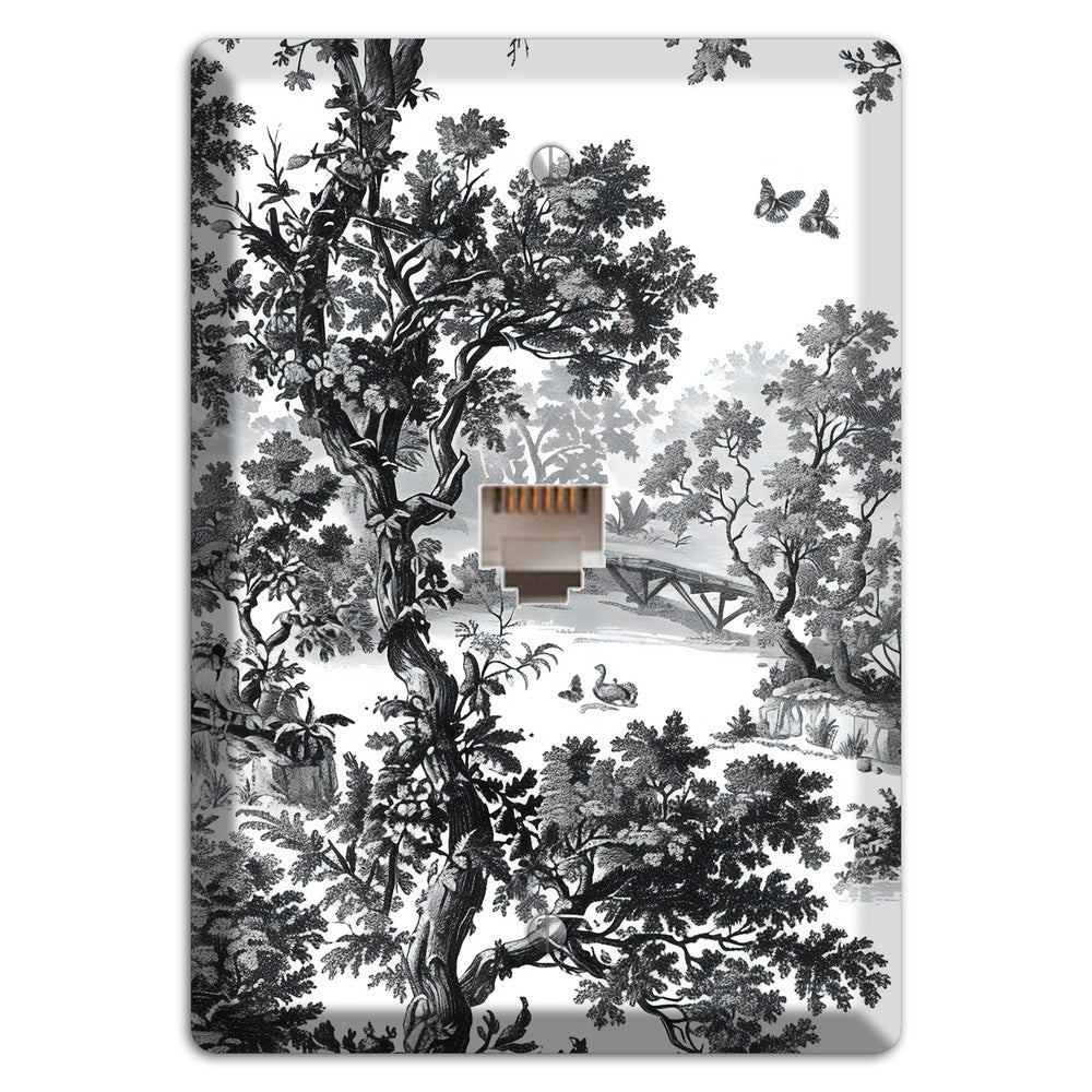 Woodland Chapel Mist Phone Wallplate
