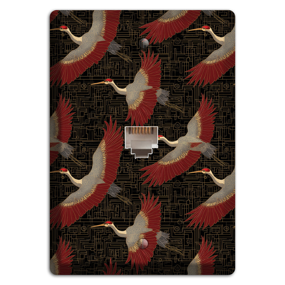 Scarlet Circuit Flight Phone Wallplate