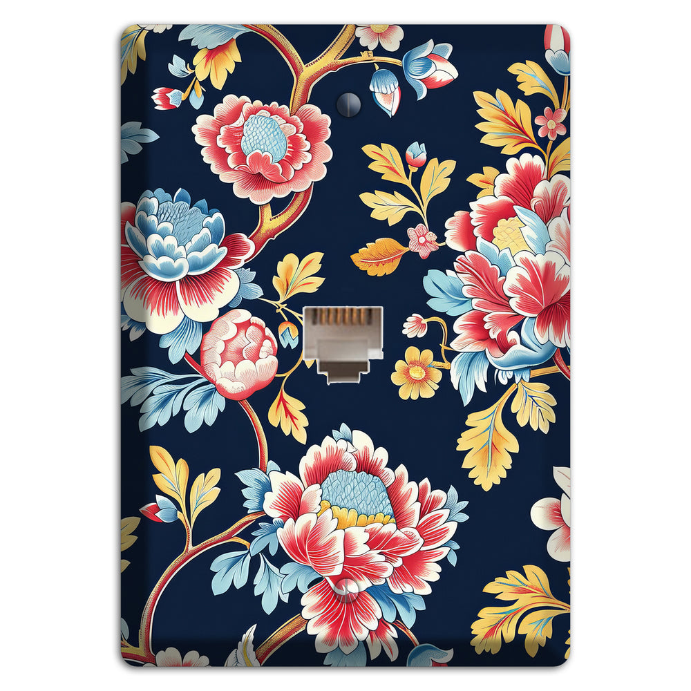 Midnight Garden Bloom Phone Wallplate