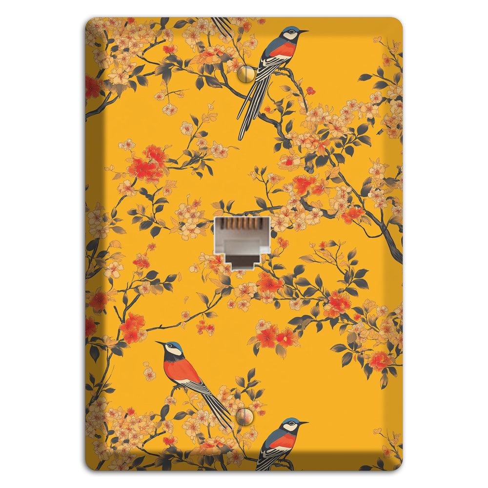 Blossom & Plume Phone Wallplate