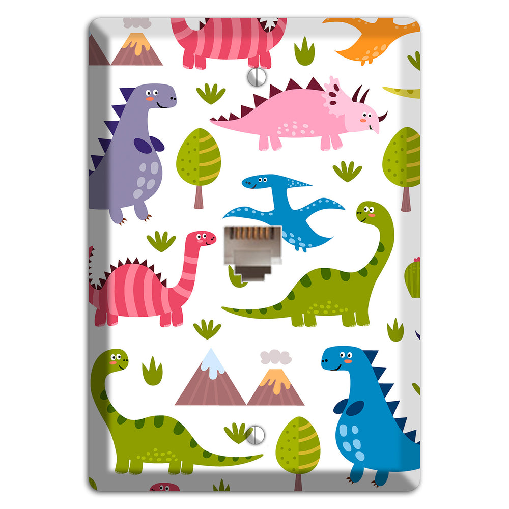 Dino Friends (Bright) Phone Wallplate
