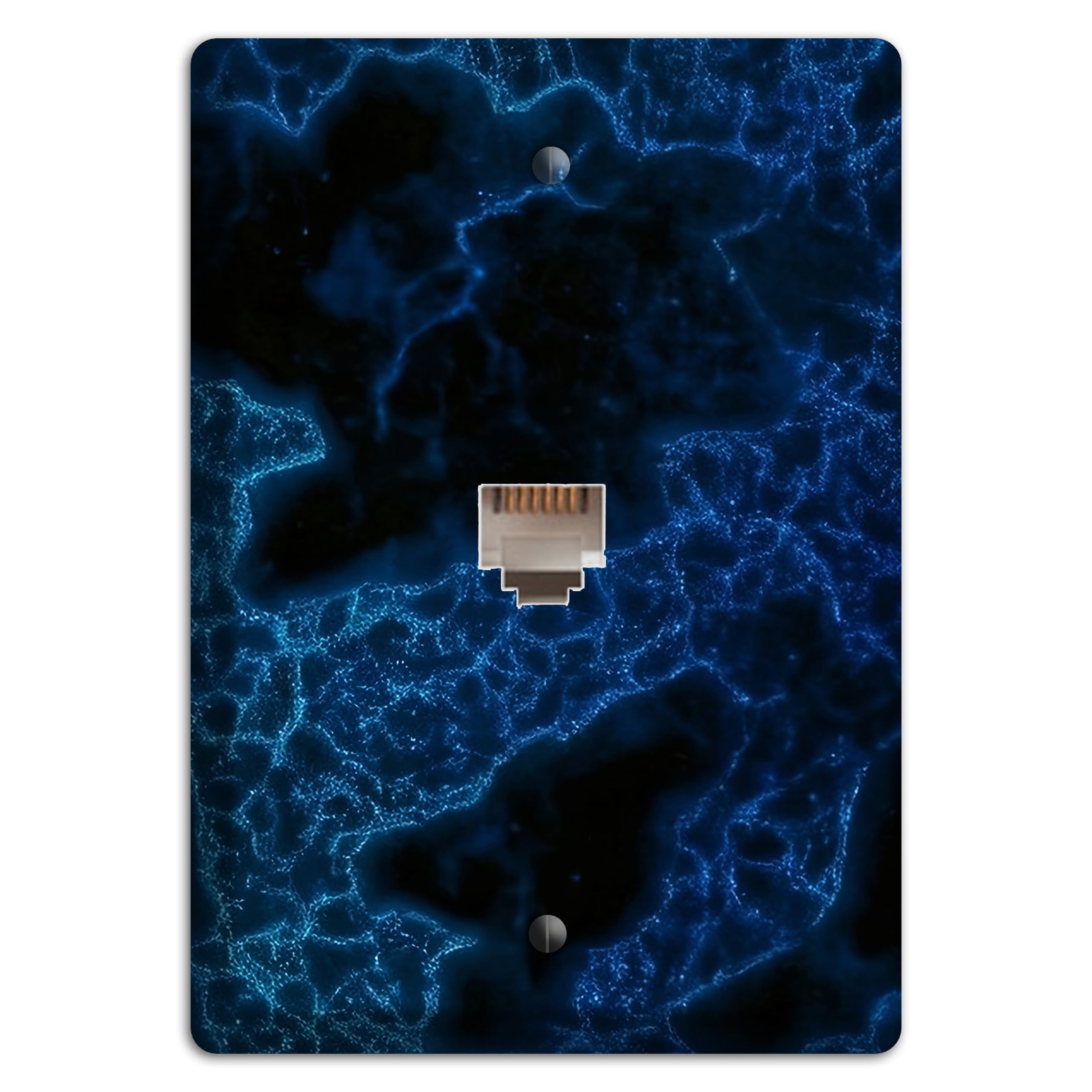 Midnight Marble Phone Wallplate