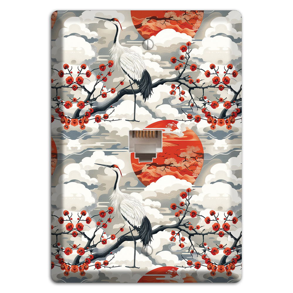 Vermillion Sun Rising Phone Wallplate