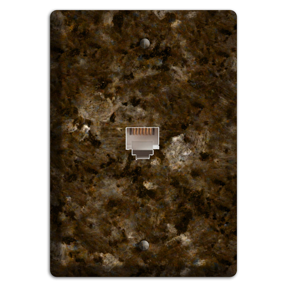 Tropical Brown Granite Phone Wallplate