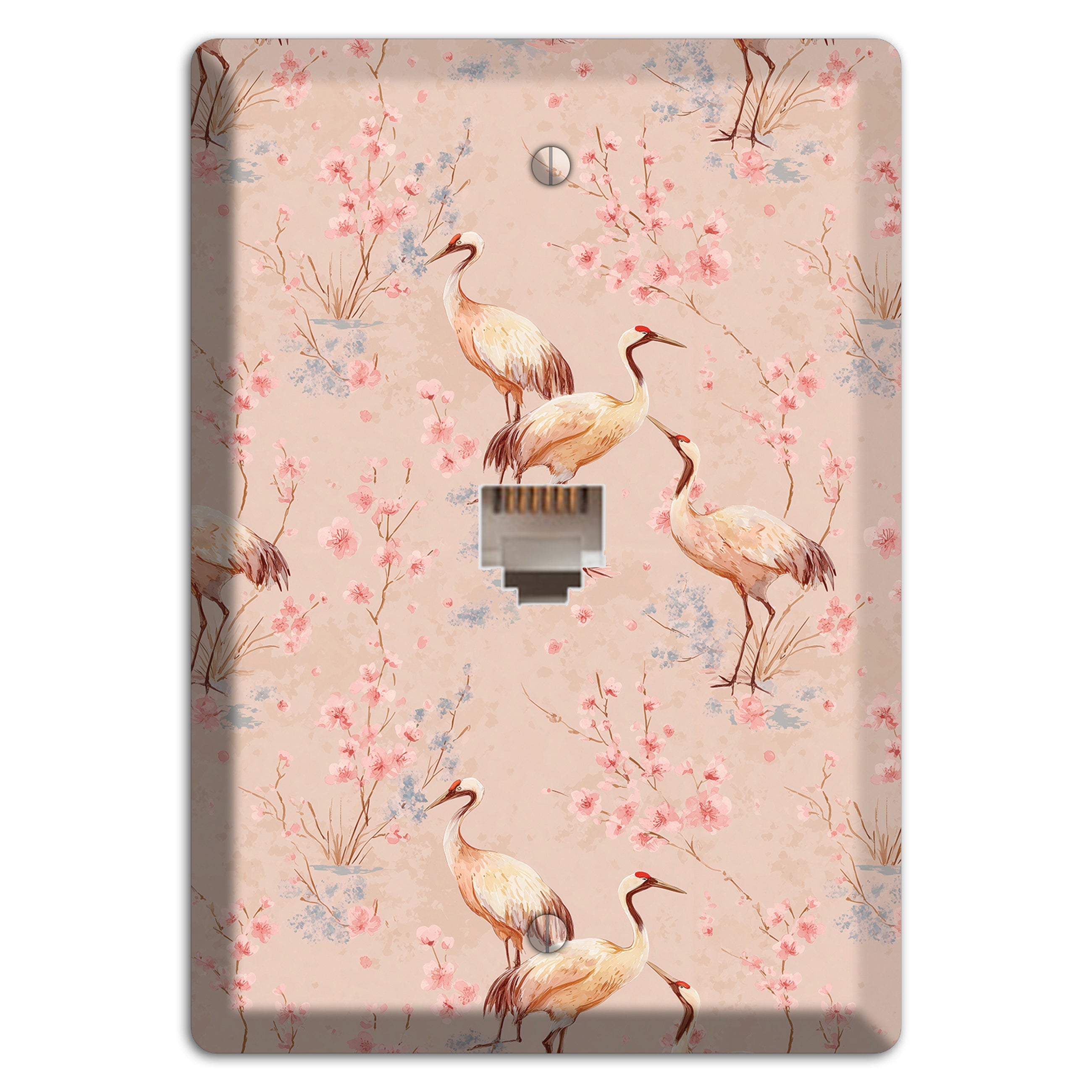 Blush Sakura Passage Phone Wallplate