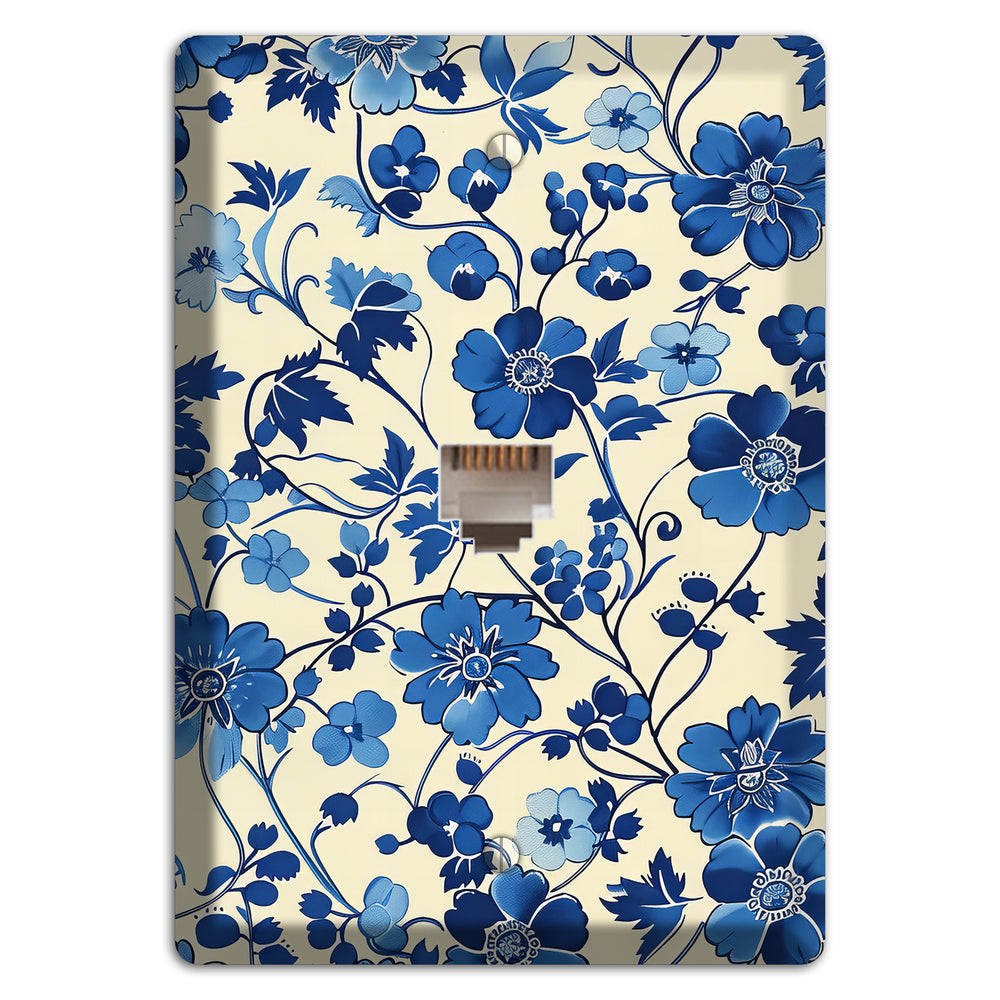 Porcelain Garden Riot Phone Wallplate