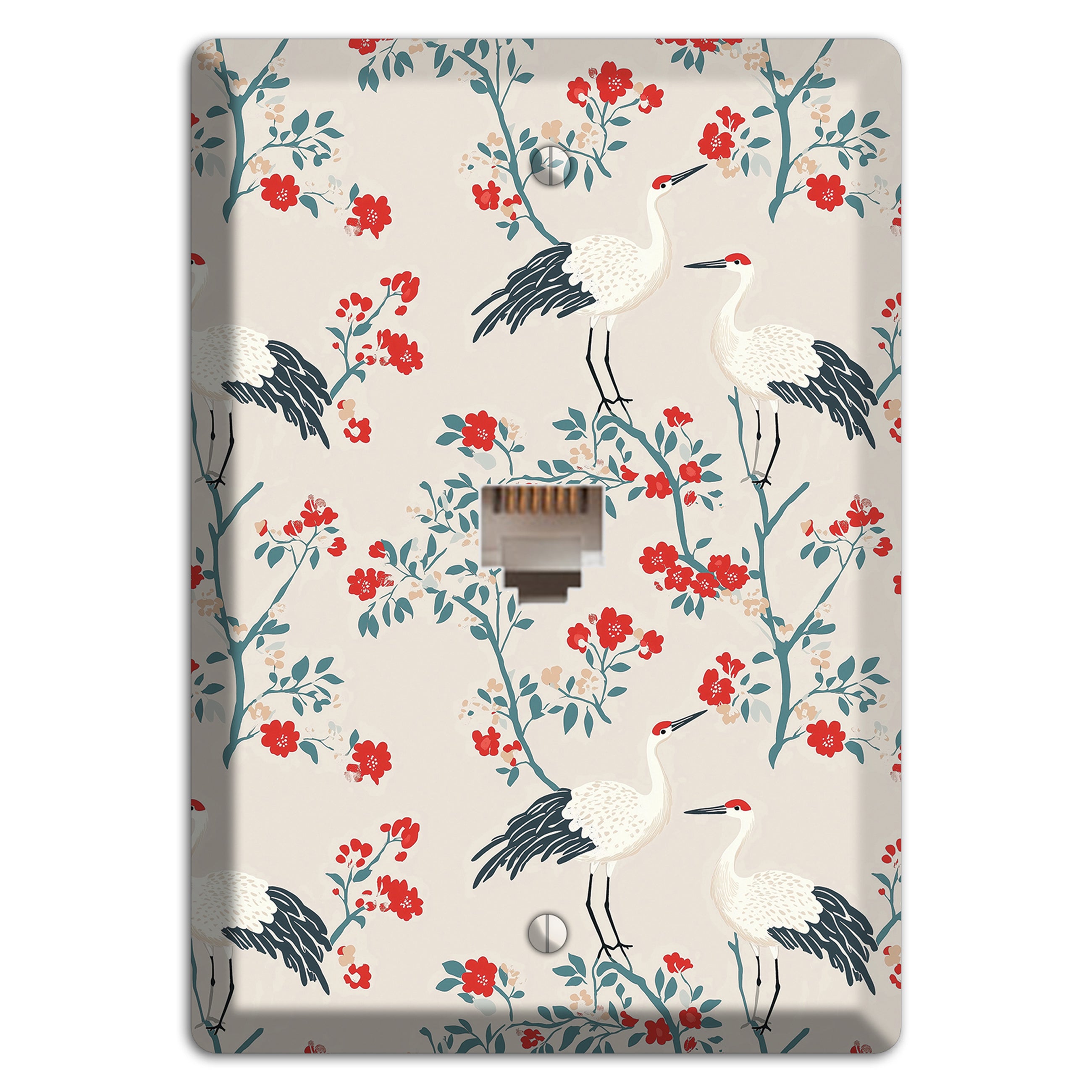 Ivory Blossom Vigil Phone Wallplate