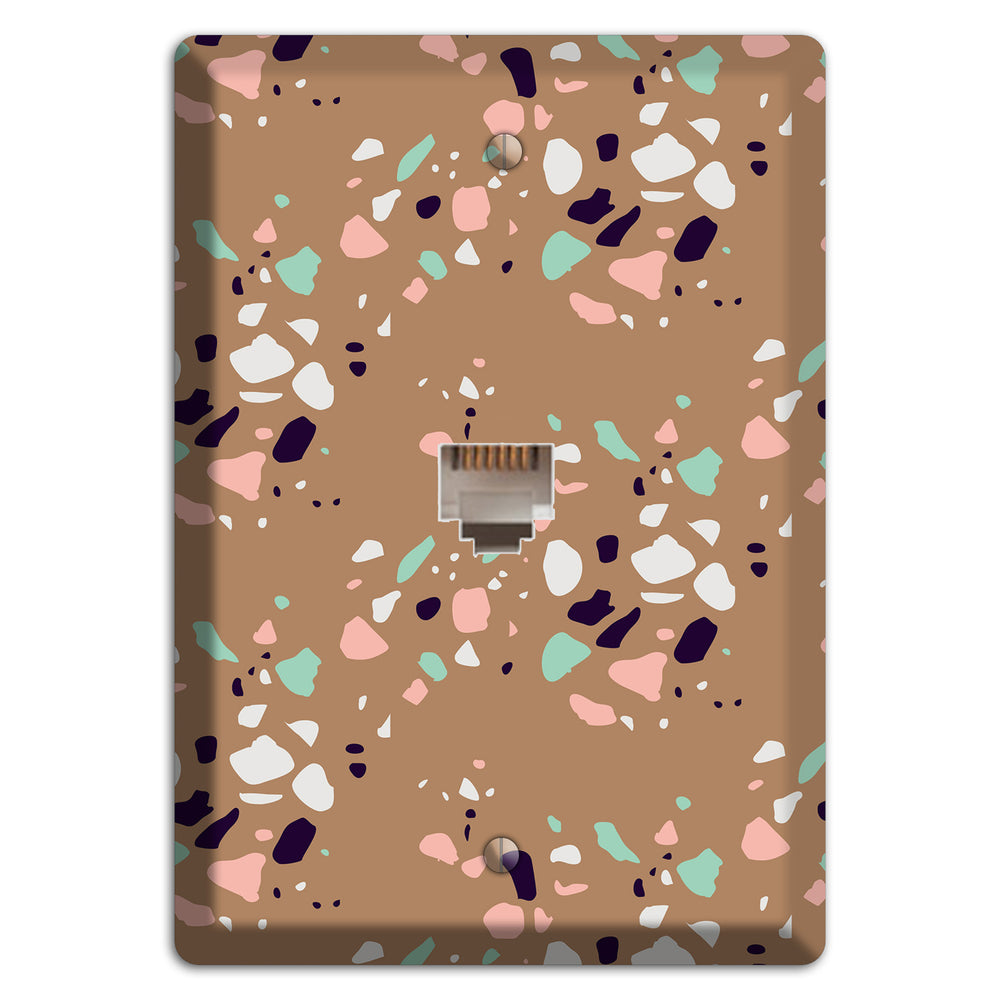 Clay Pebble Drop Phone Wallplate