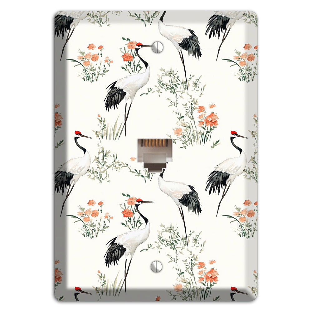 Coral Meadow Flight Phone Wallplate