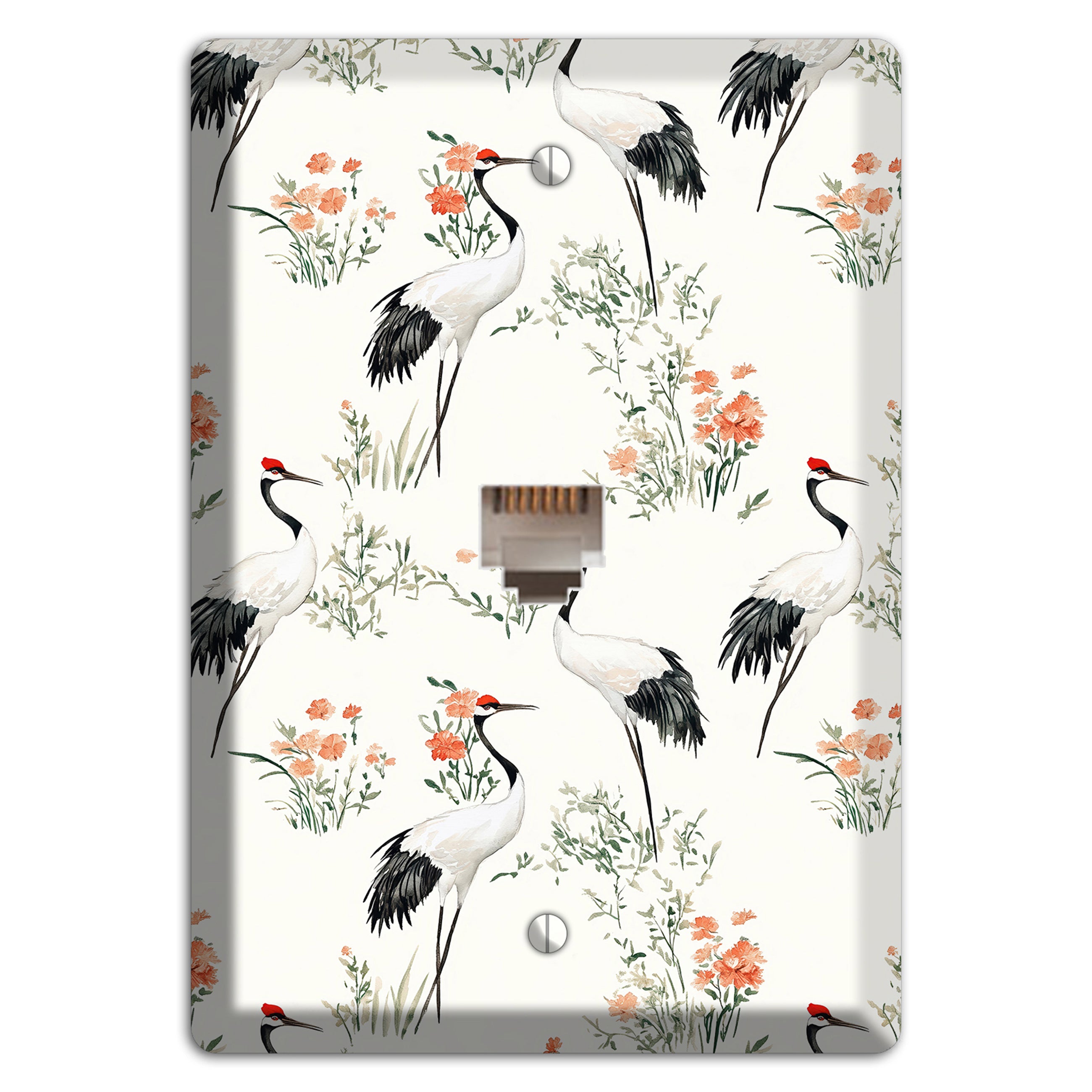 Coral Meadow Flight Phone Wallplate