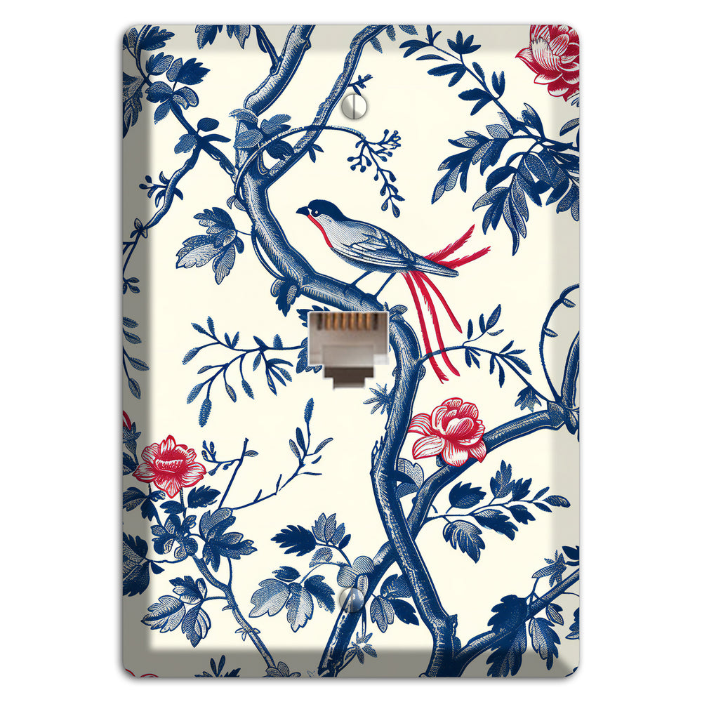 Crimson Wing Reverie Phone Wallplate