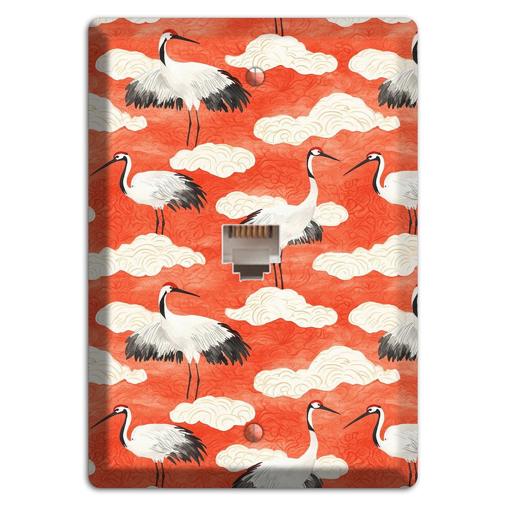 Vermillion Cloud Ceremony Phone Wallplate