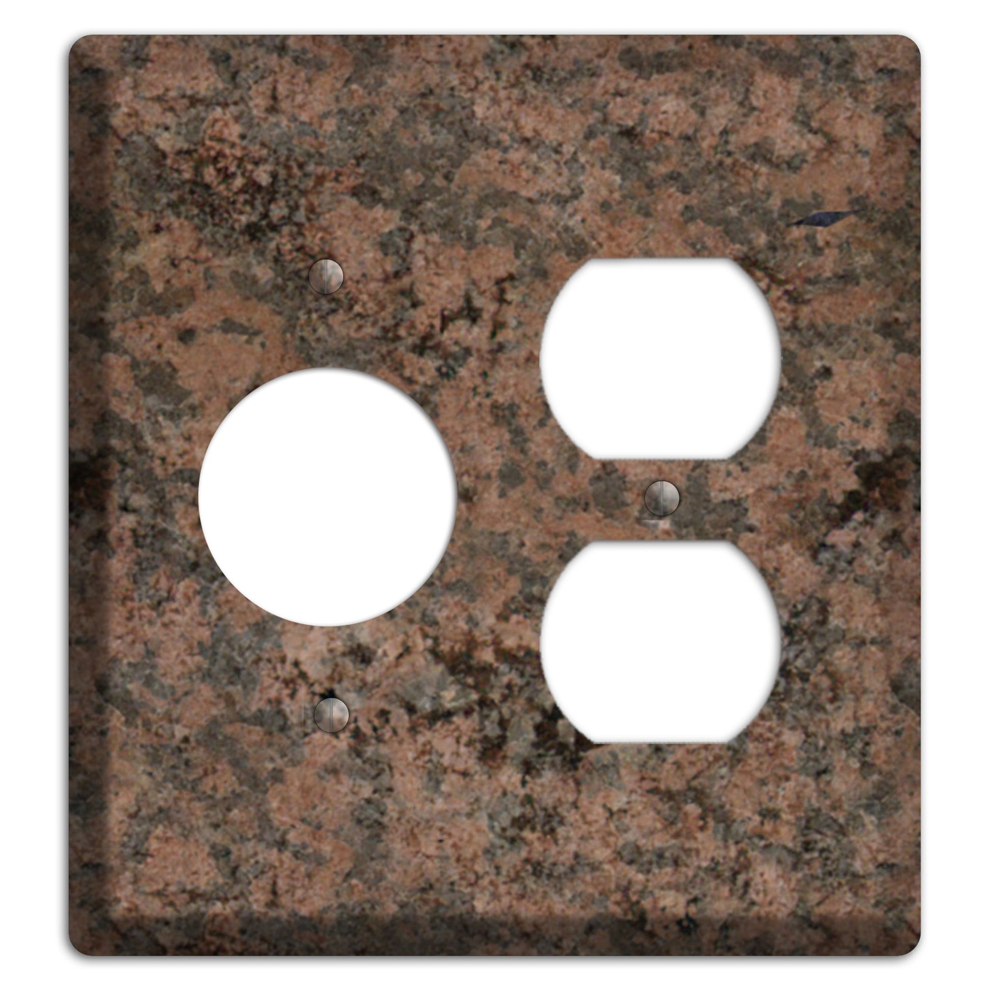 Granite Name: Indian Dakota Granite Receptacle / Duplex Wallplate