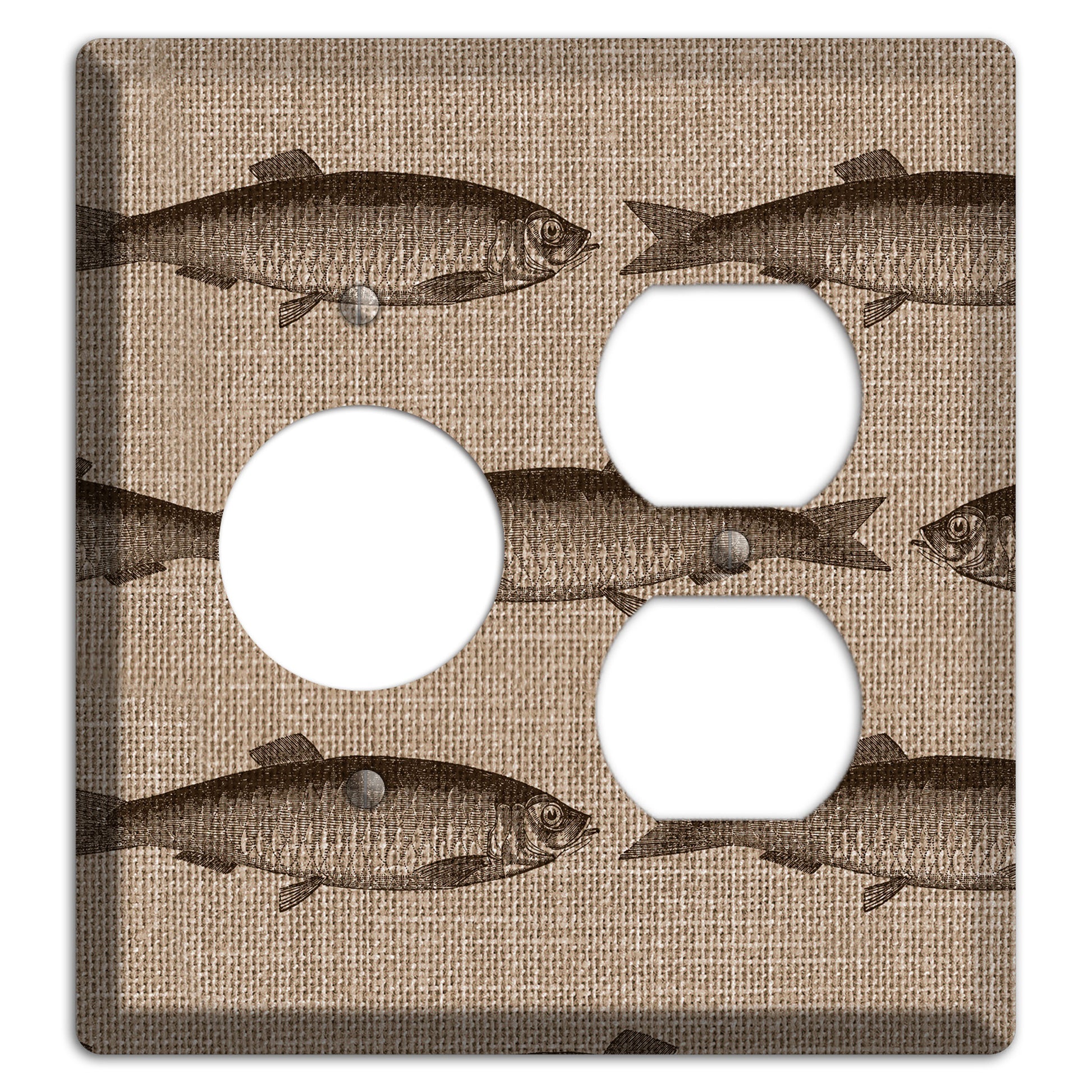 Shoal Sketch Receptacle / Duplex Wallplate