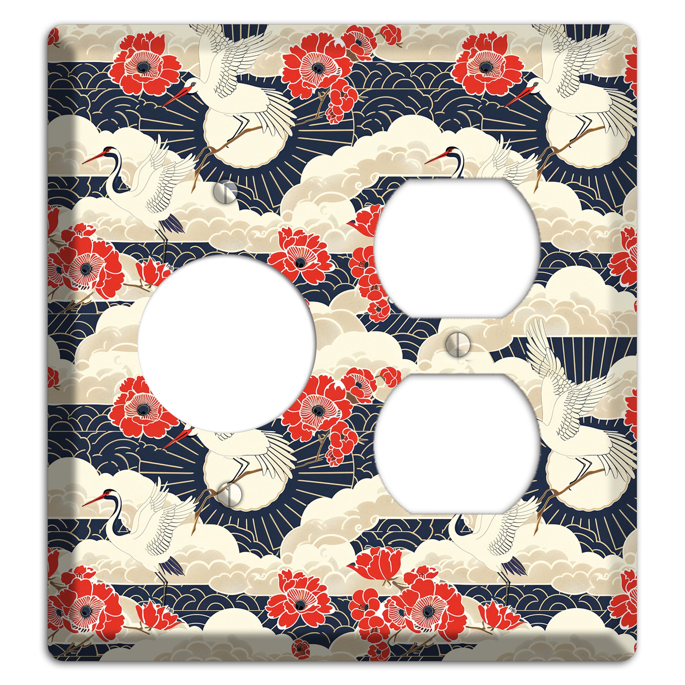 Crimson Peony Ascent Receptacle / Duplex Wallplate