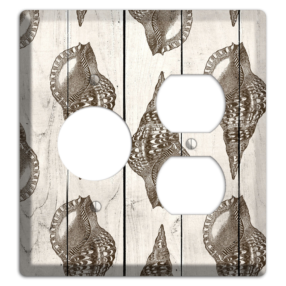 Shellbound Shore Receptacle / Duplex Wallplate