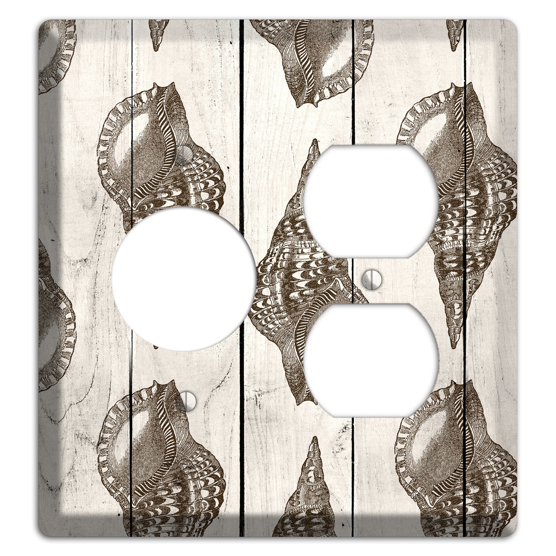 Shellbound Shore Receptacle / Duplex Wallplate