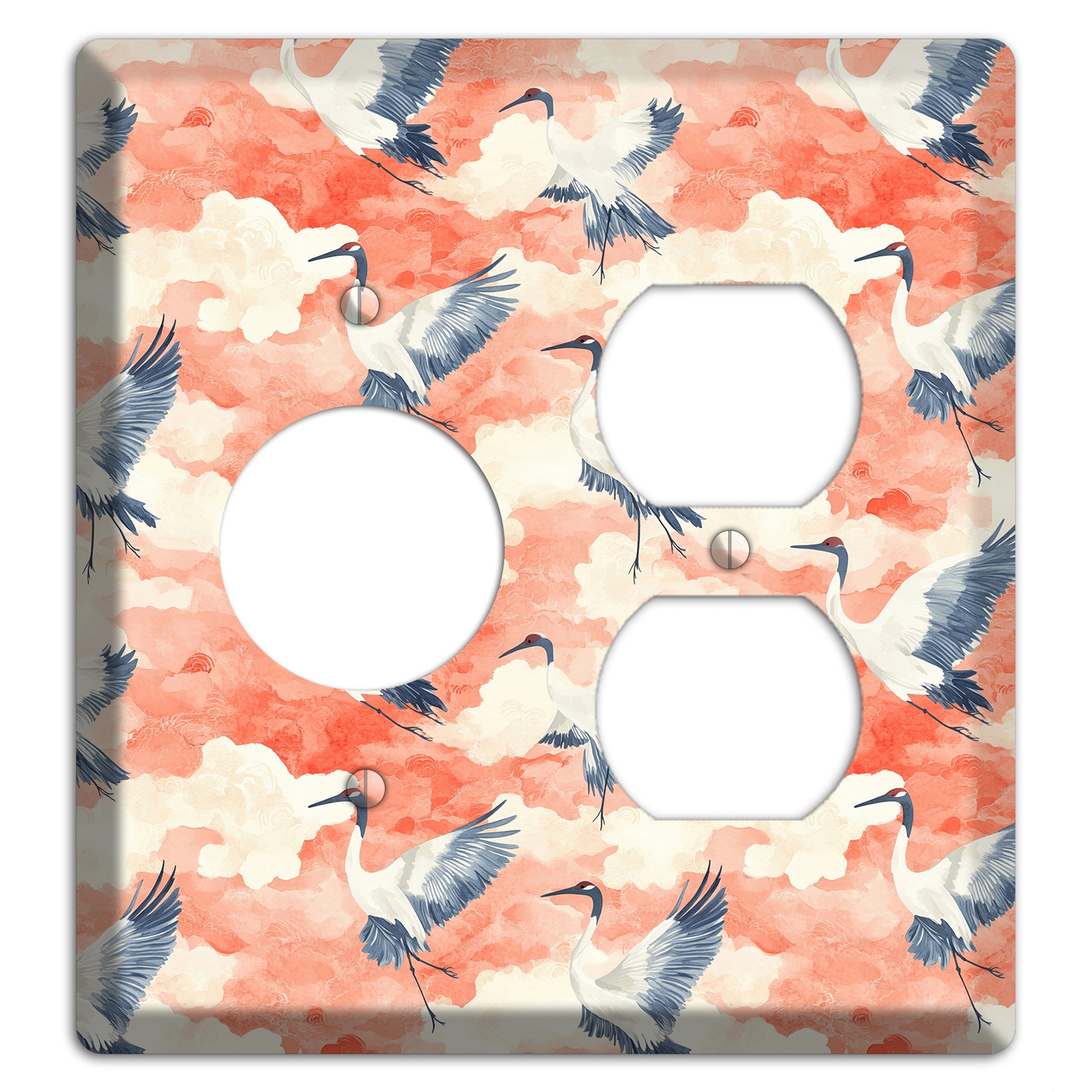Coral Sky Migration Receptacle / Duplex Wallplate