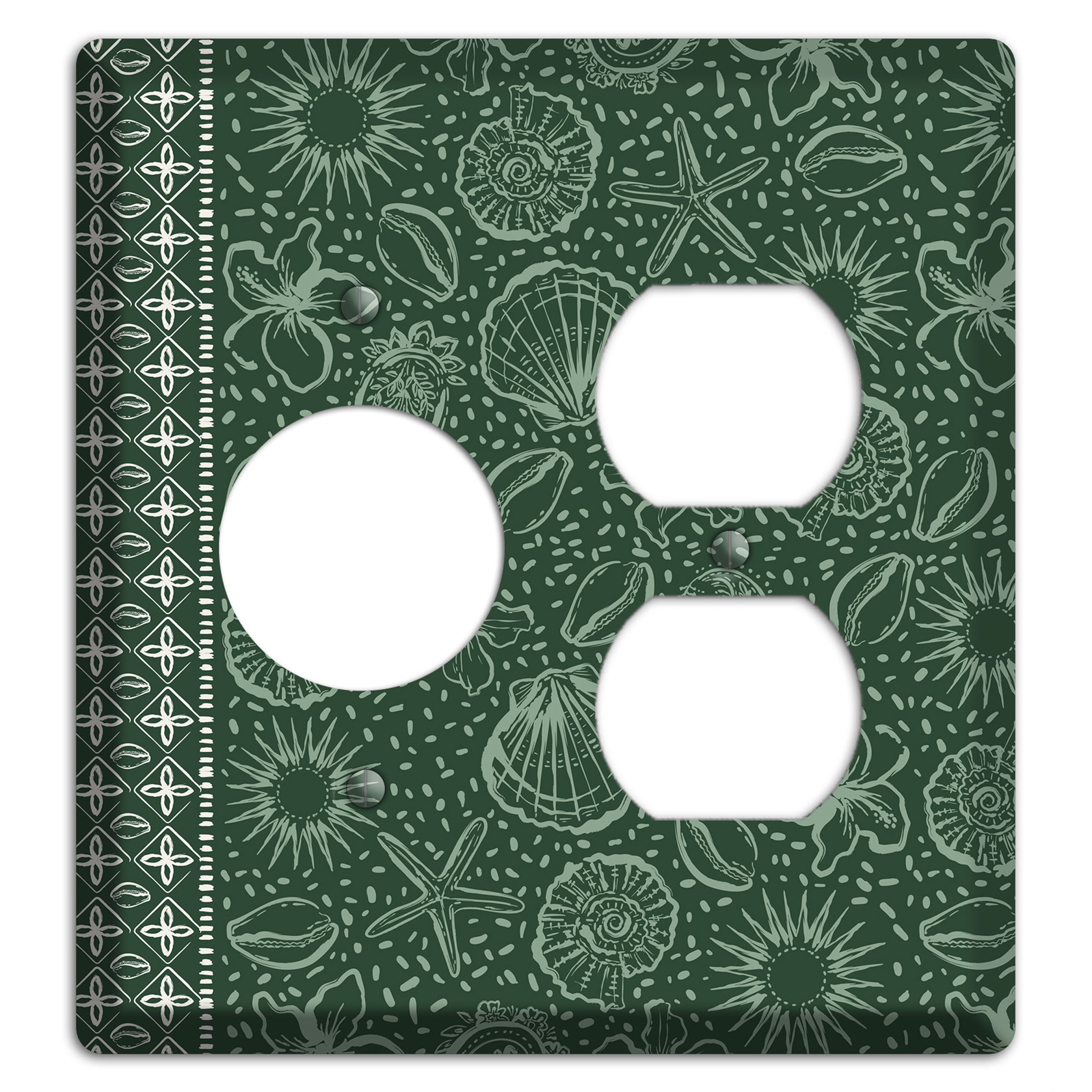 Emerald Tide Reliquary Receptacle / Duplex Wallplate