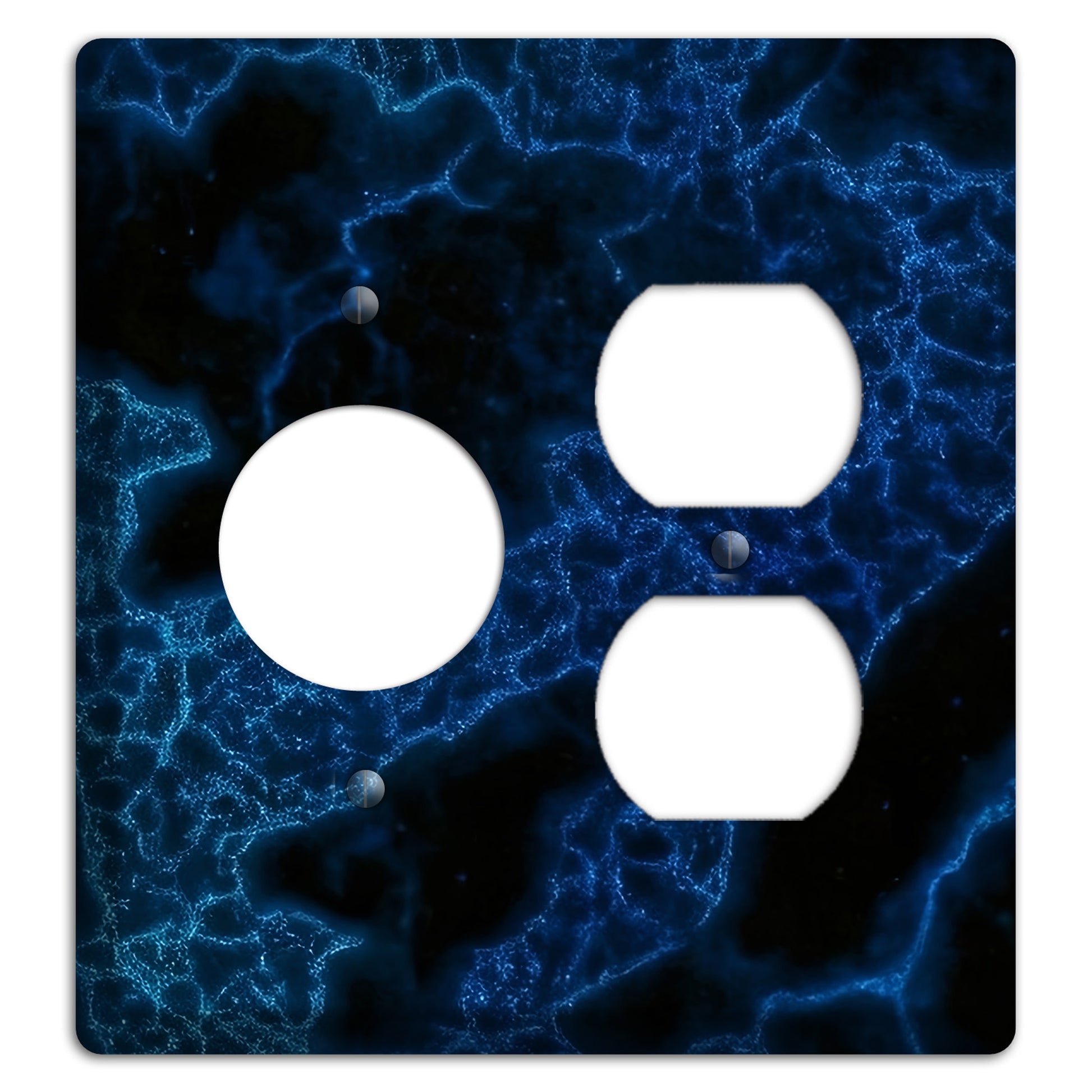 Midnight Marble Receptacle / Duplex Wallplate