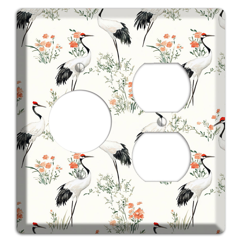 Coral Meadow Flight Receptacle / Duplex Wallplate