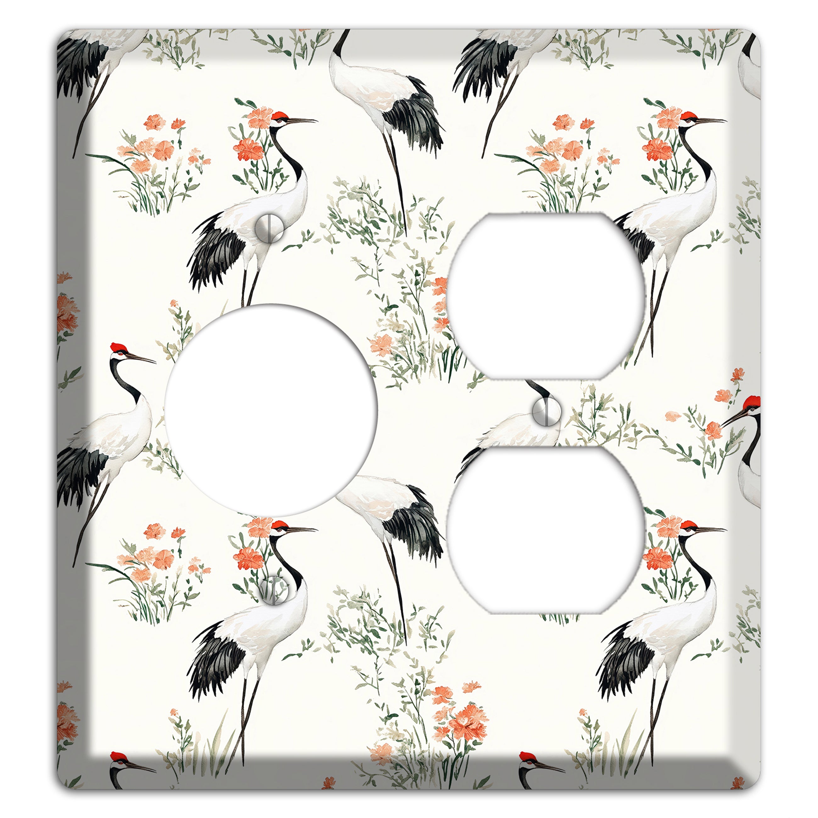 Coral Meadow Flight Receptacle / Duplex Wallplate
