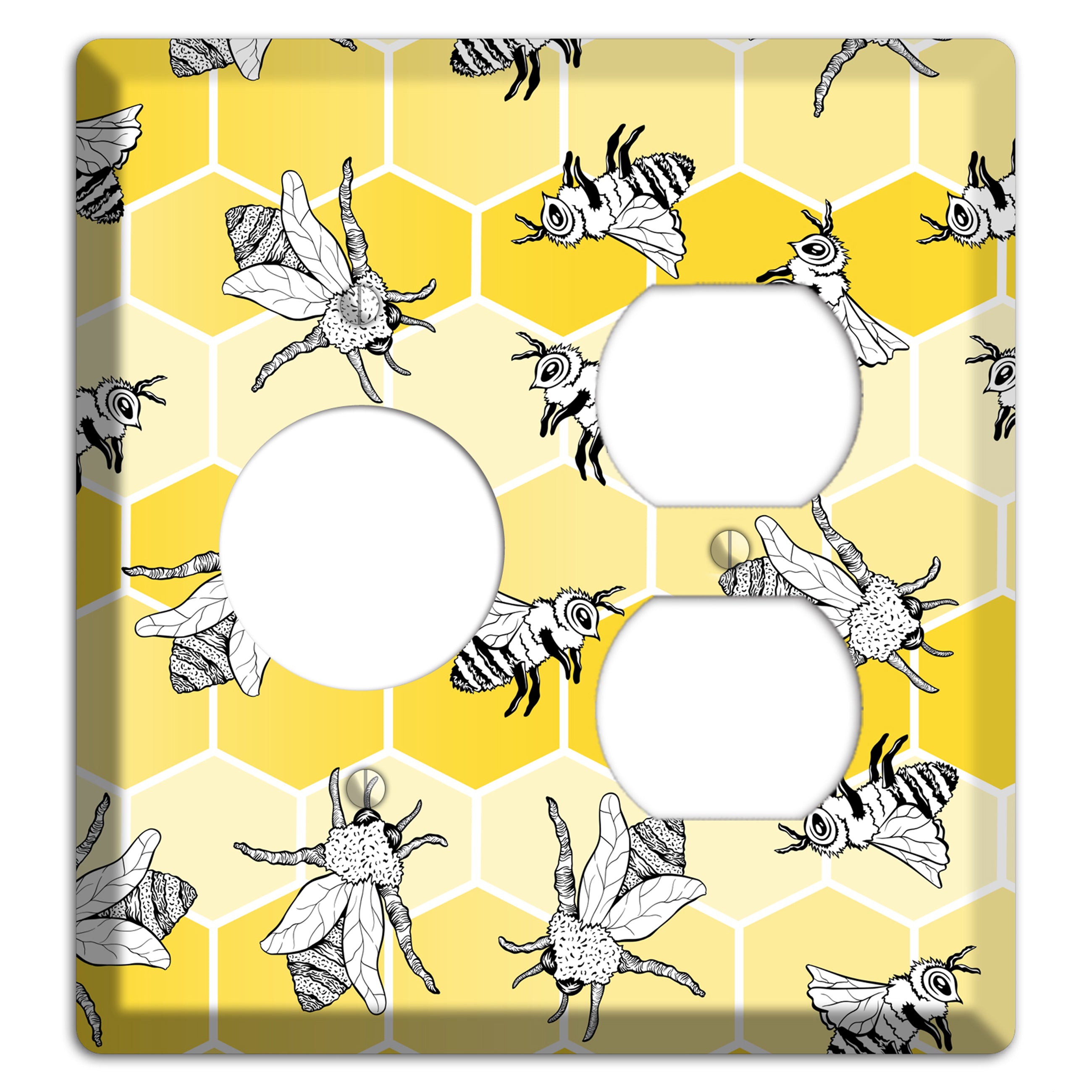 Hive Mind Scatter Receptacle / Duplex Wallplate