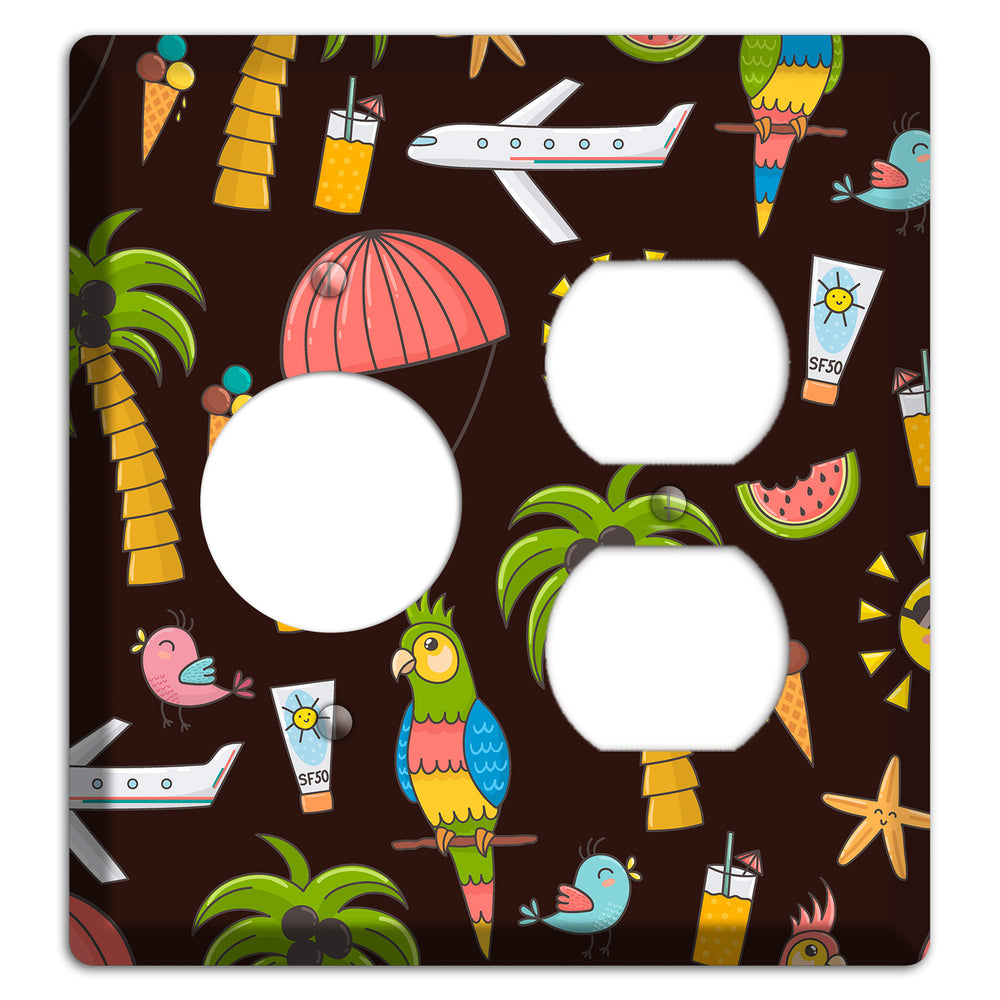 Sunset Tropics Receptacle / Duplex Wallplate