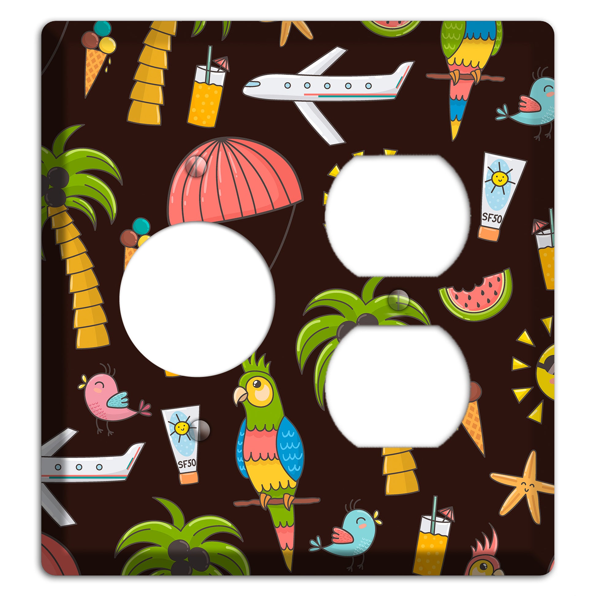 Sunset Tropics Receptacle / Duplex Wallplate