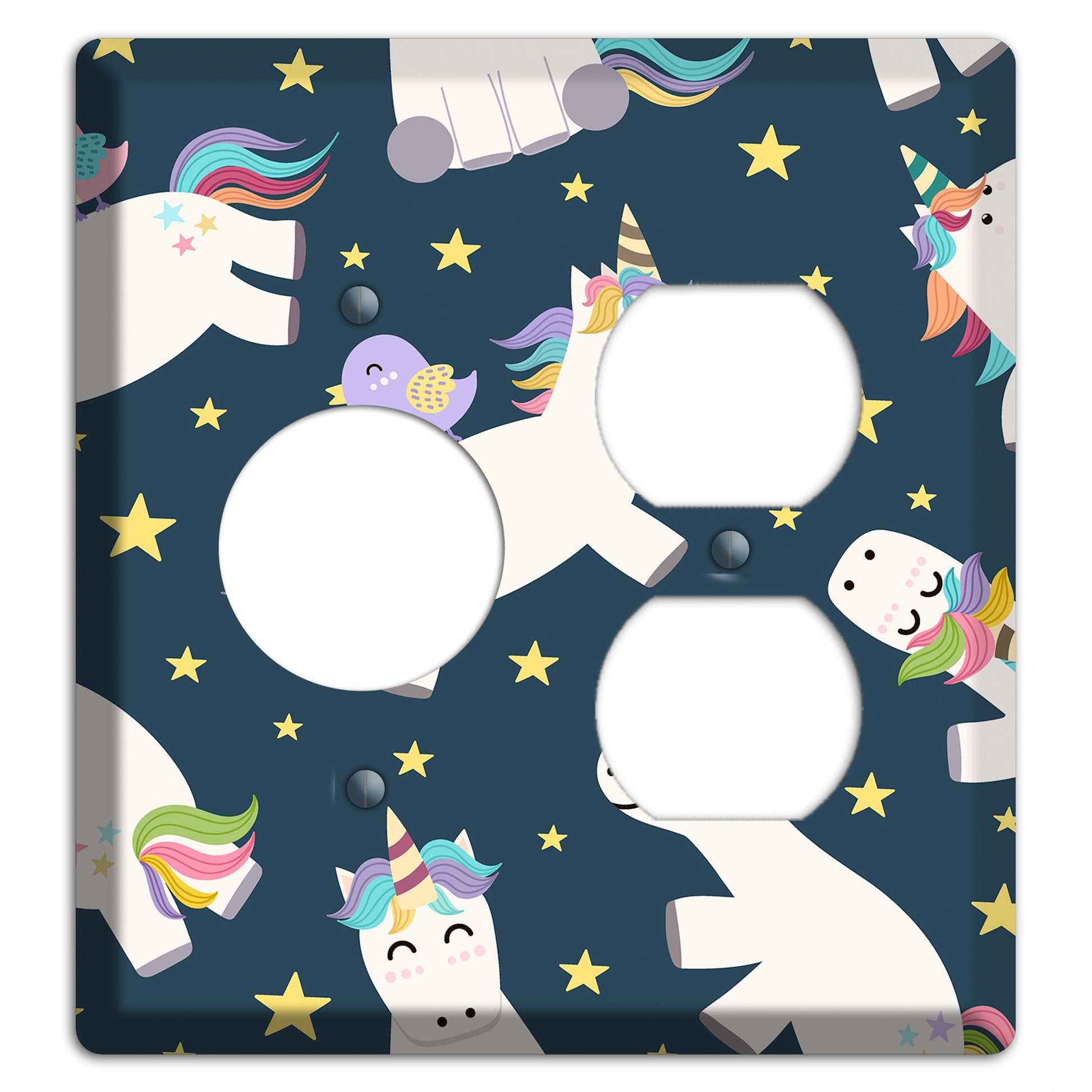 Dreamy Night Unicorns Receptacle / Duplex Wallplate