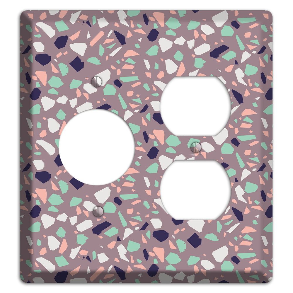 Lavender Shard Receptacle / Duplex Wallplate