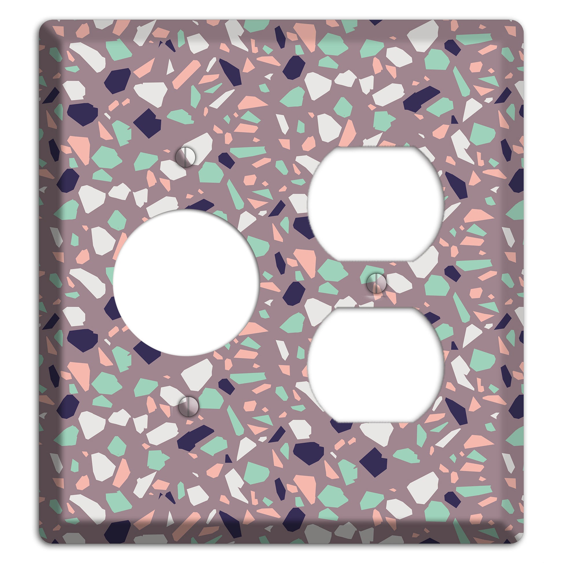 Lavender Shard Receptacle / Duplex Wallplate