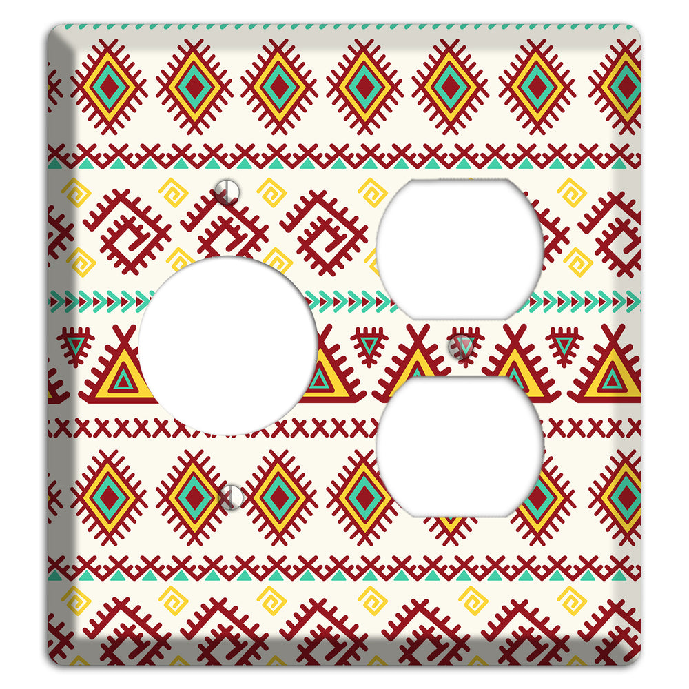 Crimson Tapestry Receptacle / Duplex Wallplate