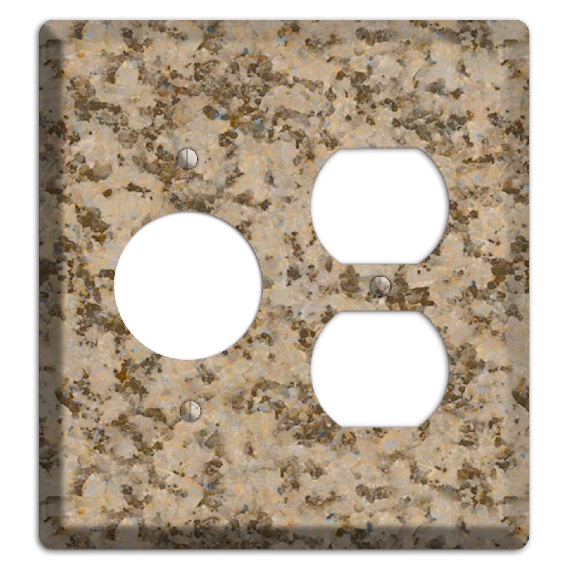 Giallo Santa Cecilia Granite Receptacle / Duplex Wallplate