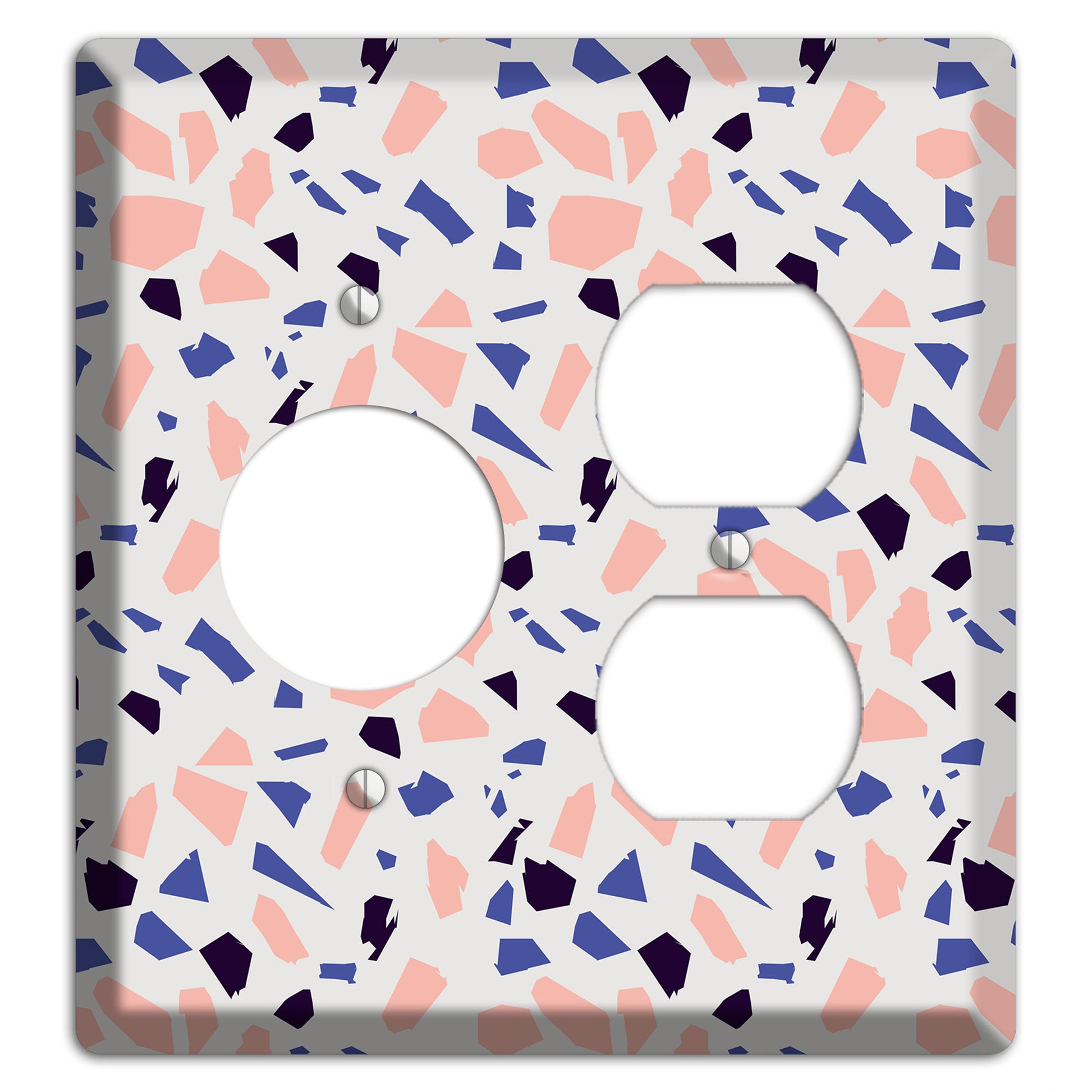 Coral Indigo Burst Receptacle / Duplex Wallplate