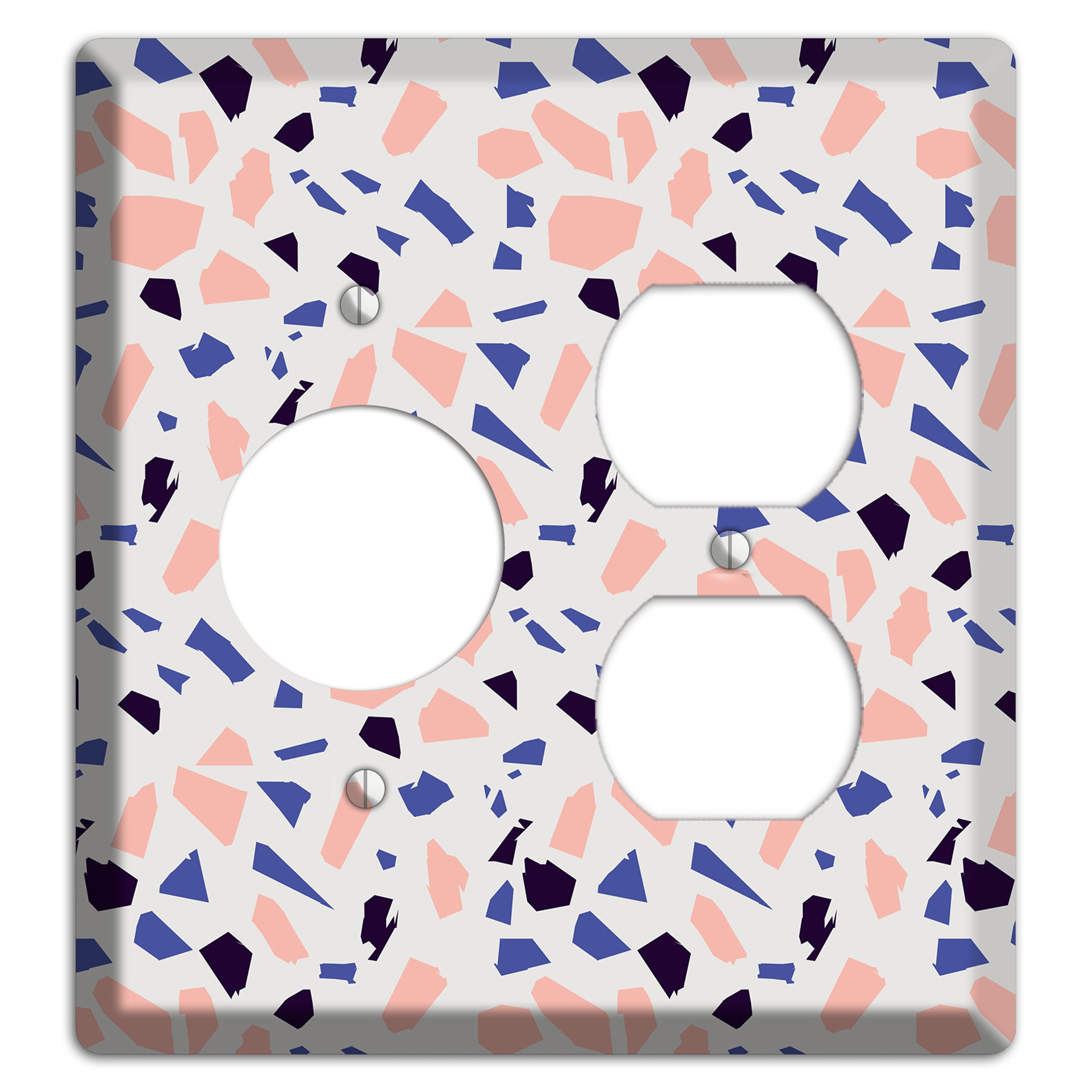 Coral Indigo Burst Receptacle / Duplex Wallplate