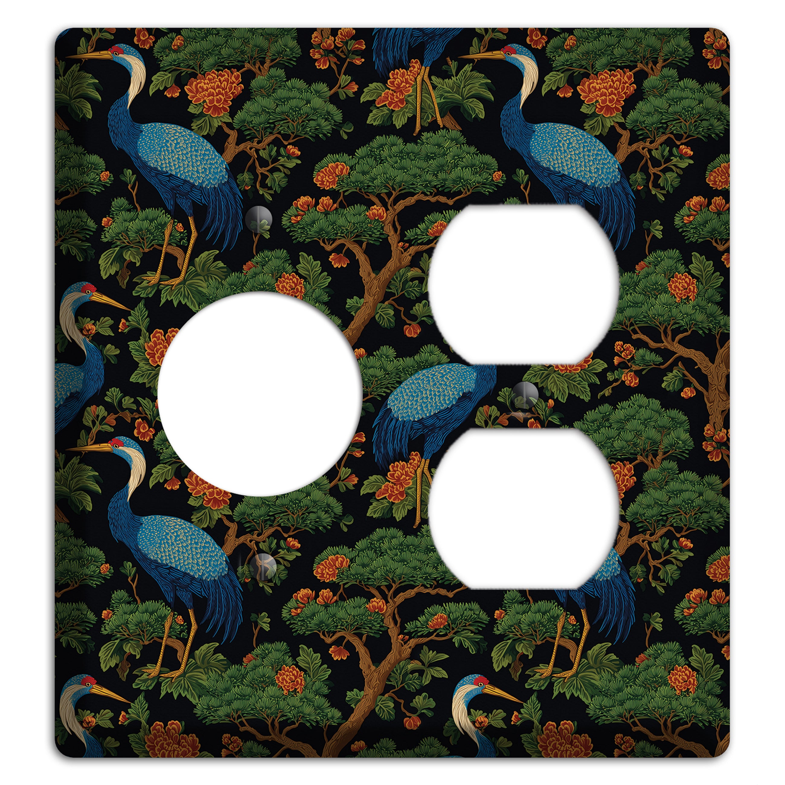 Cobalt Pine Vigil Receptacle / Duplex Wallplate